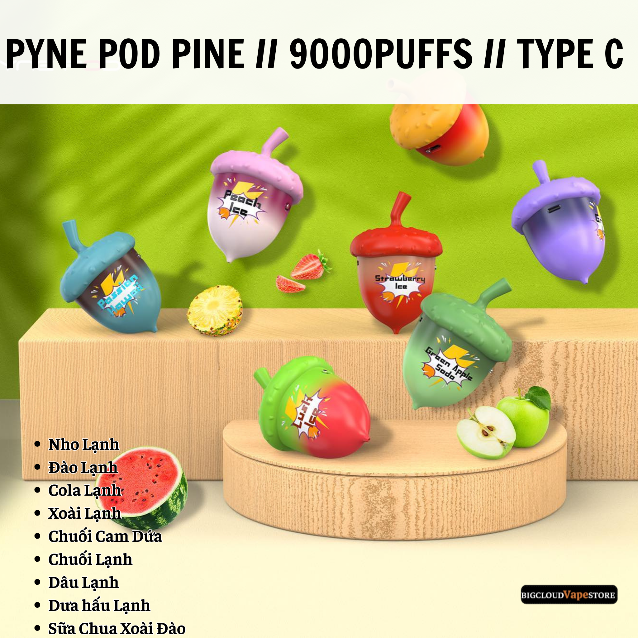 PYNE POD PINE 9000PUFFS 